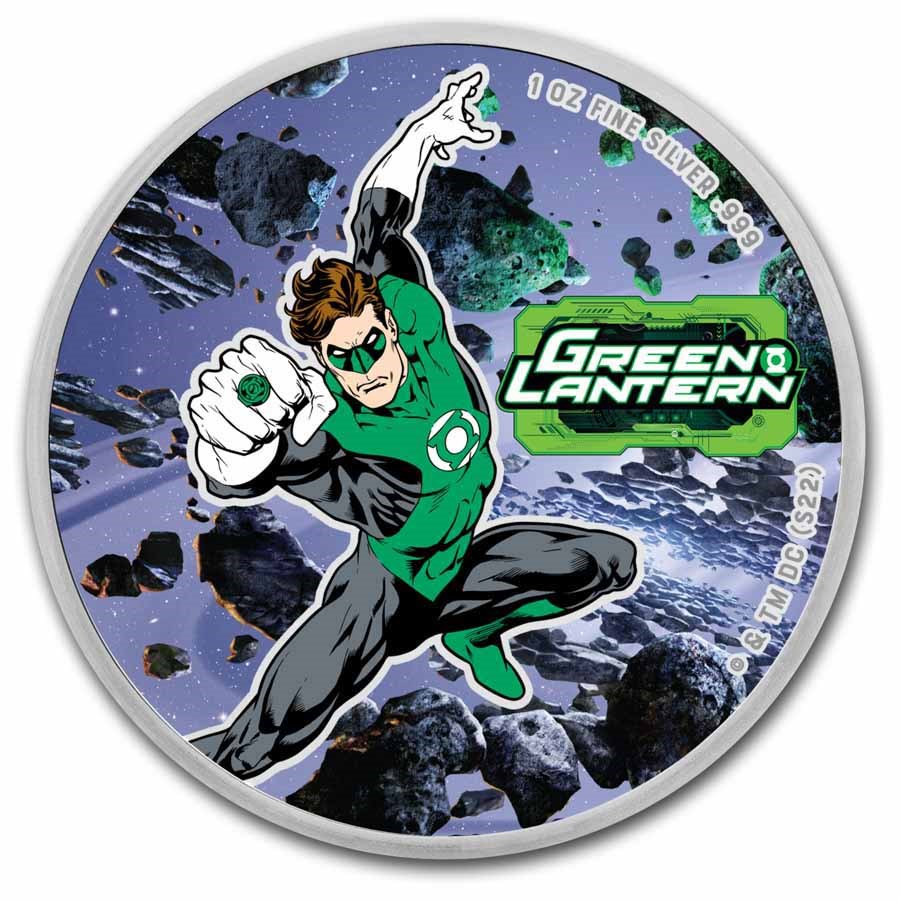 DC Comics Green Lantern Ag999 1 Oz Koloriert