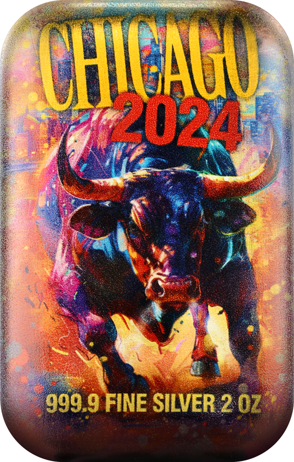 Germania Mint Silberbarren Chicago Bull ANA Edition 2 oz 2024