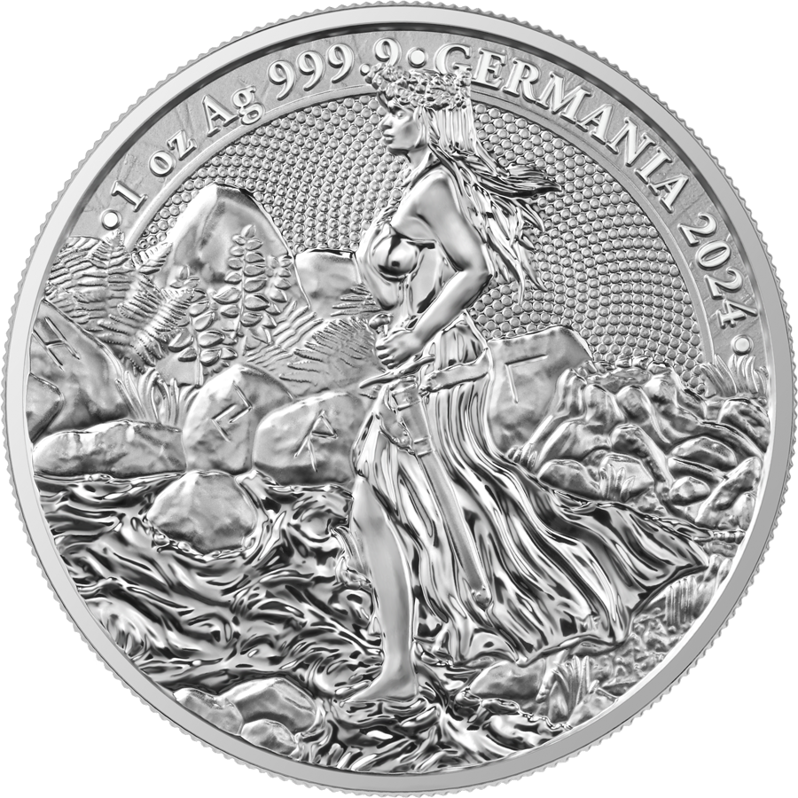 Germania Mint Silber 1 oz 2024 999 Silber Feinsilber mit Zertifikat