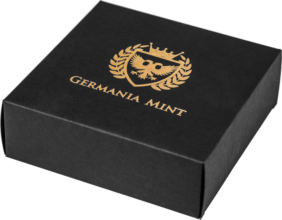 Germania Mint Silber 1 kg 2025 999 Silber Feinsilber 80 Mark mit Zertifikat und Holzbox