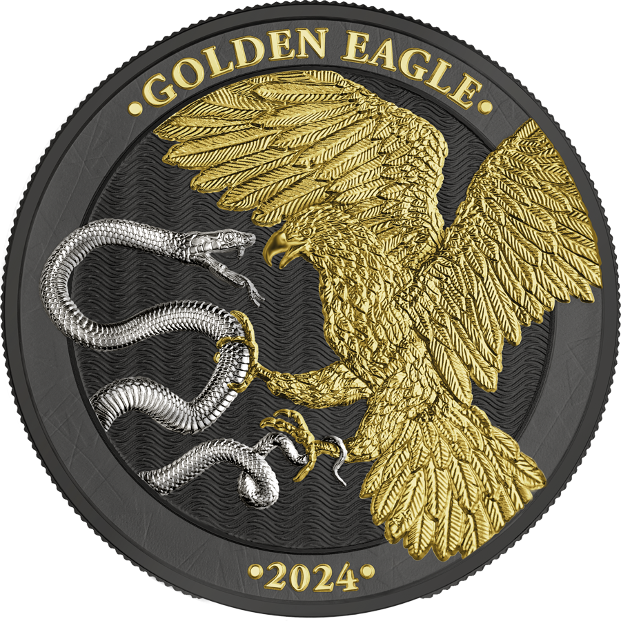 Germania Mint 2024 Malta Golden Eagle 5 Euro 1 oz Silver BU – Limited Edition
