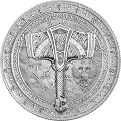 Germania Mint Silber 1 oz BU 2025 Artefacts MJÖLNIR mit Zertifikat