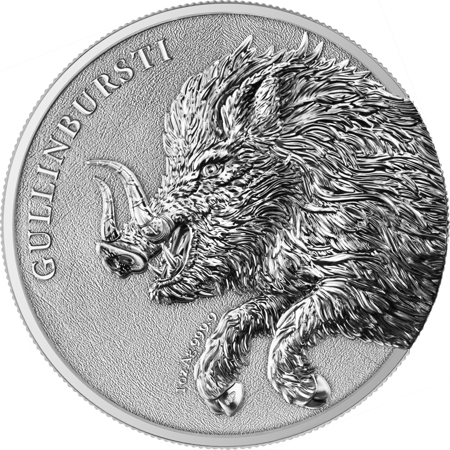 Germania Beasts Gullinbursti 2 x 1 oz Silver BU 2025 inklusive Doppelkapsel