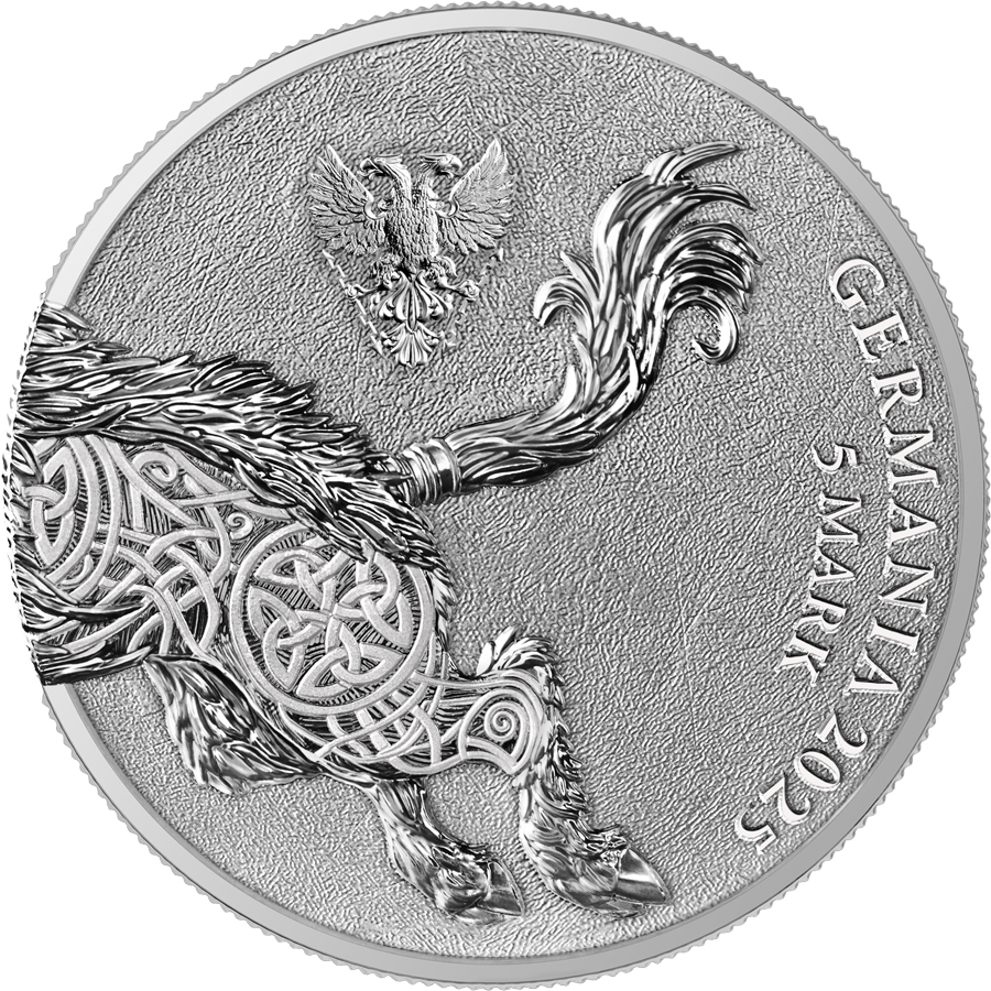 Germania Beasts Gullinbursti 1 oz Silver BU 2025