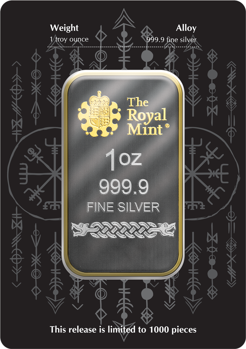 Silberbarren 1 oz Großbritannien Nordische Götter Norse Gods - Loki spezial Edition