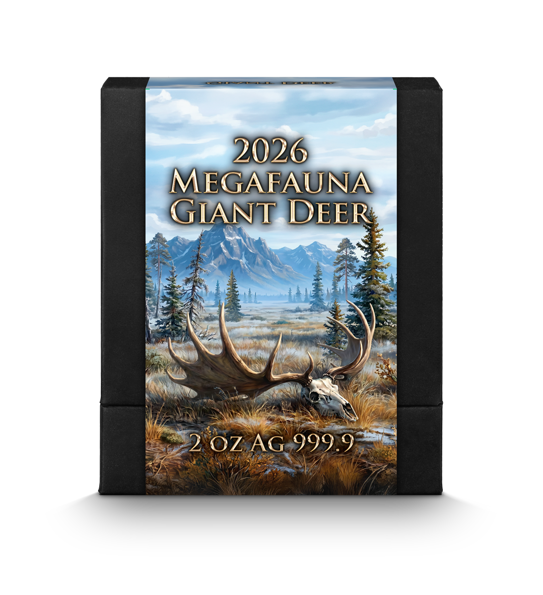 Germania Megafauna 2026 Giant Deer 2 oz Silber BU Ultra High Relief***
