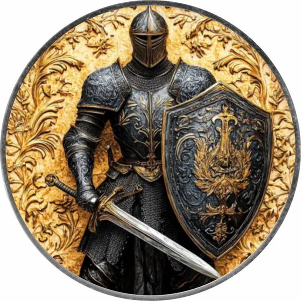 American Eagle Knights of Honour Warrior of Light Color Farbe 1 oz Silber 2024