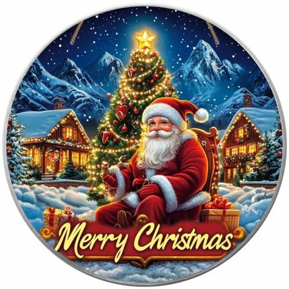 American Eagle 1 oz Silber 2024 Mery Christmas Nikolaus Farbe*