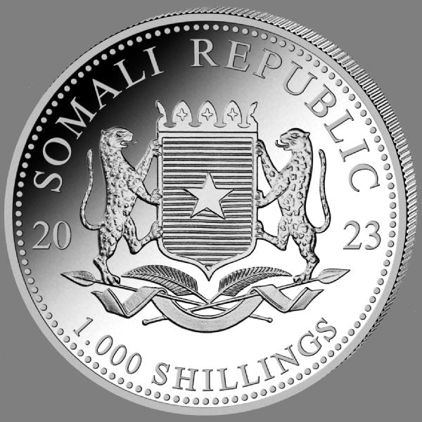 Silbermünze Somalia Elefant 10 oz