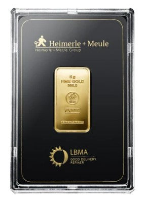 Goldbarren 5 Gramm - Heimerle Und Meule Prägebarren ** G