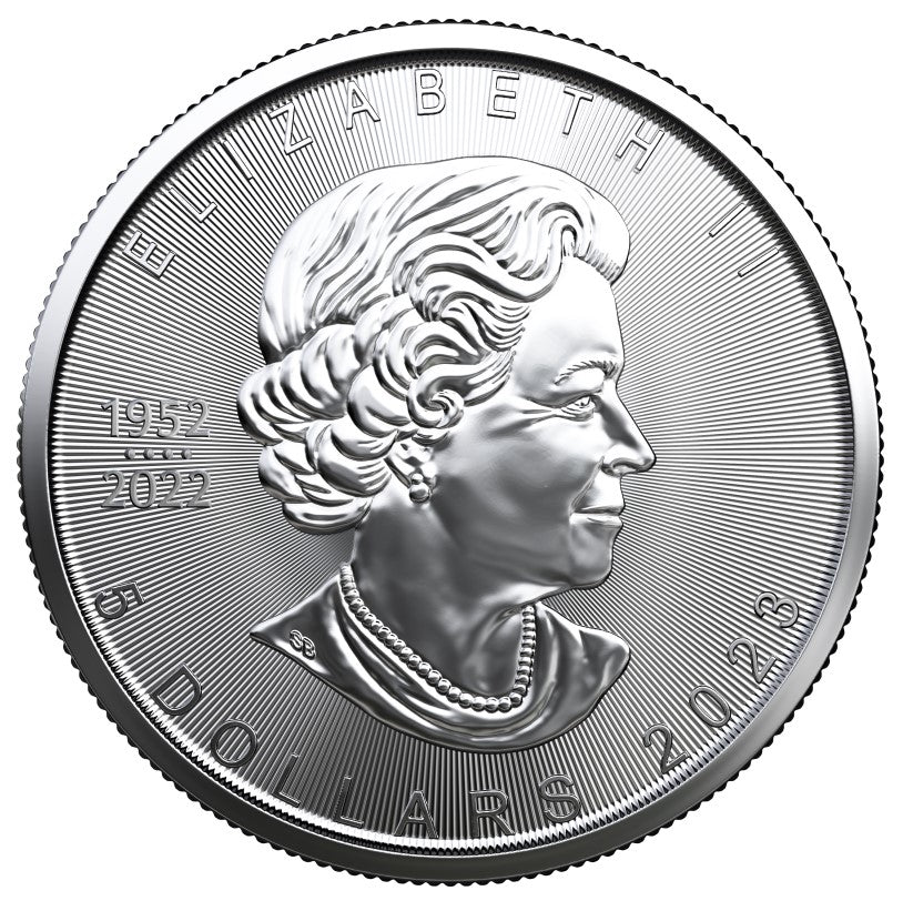Maple Leaf 2023 - 1 oz Silbermünze 1952 - 2022