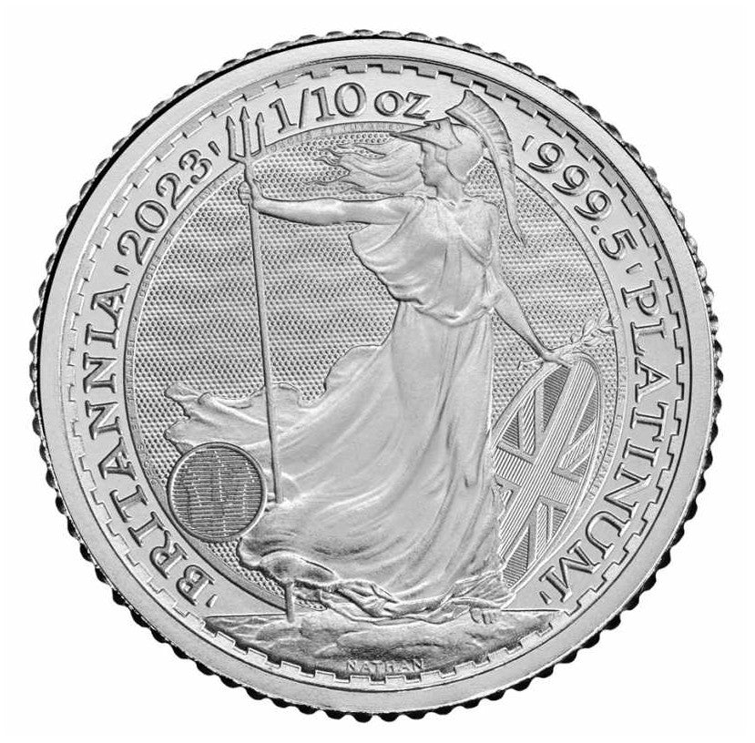 Platinmünze 1/10 oz Britannia 2023 König Charles