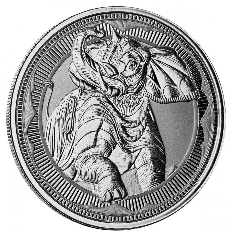 Gibraltar 2023 - War Elephant/Kriegselefant 1 Oz BU