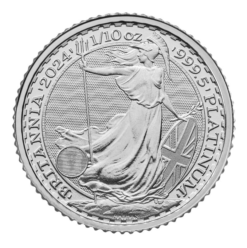 Platinmünze 1/10 oz Britannia 2024 König Charles