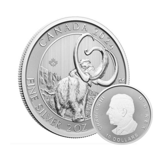 Kanada - 2 oz Silbermünze Mammut 2023 - Ice Age Serie