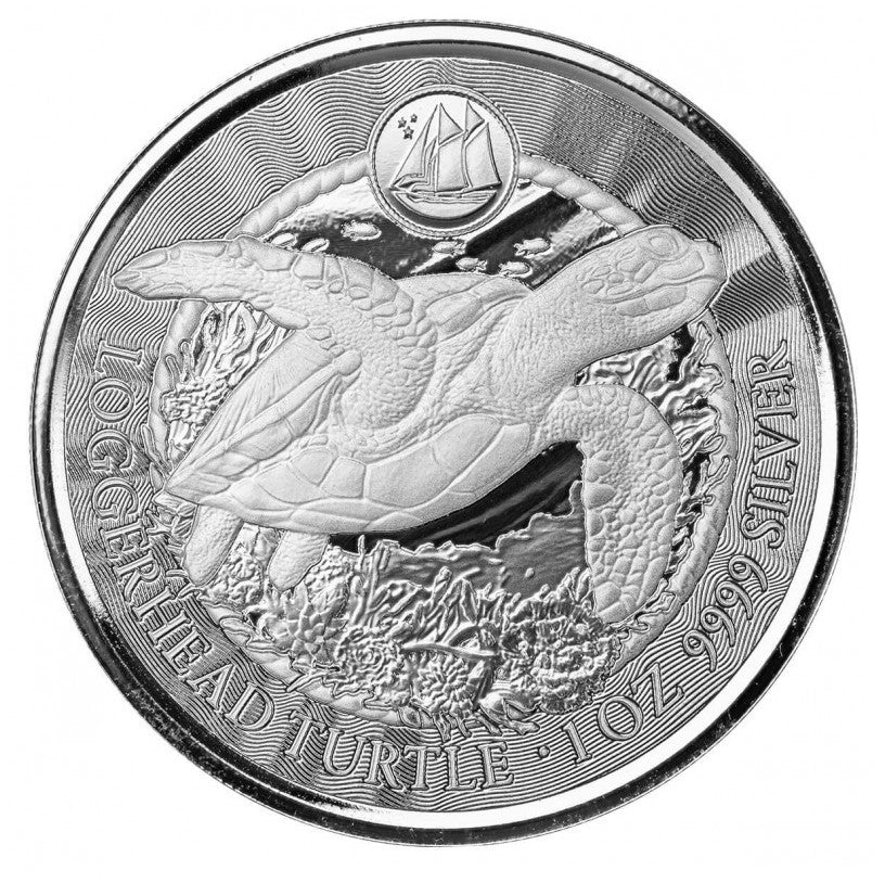Cayman Islands 2023, Loggerhead Turtle, 1 Oz Silbermünze