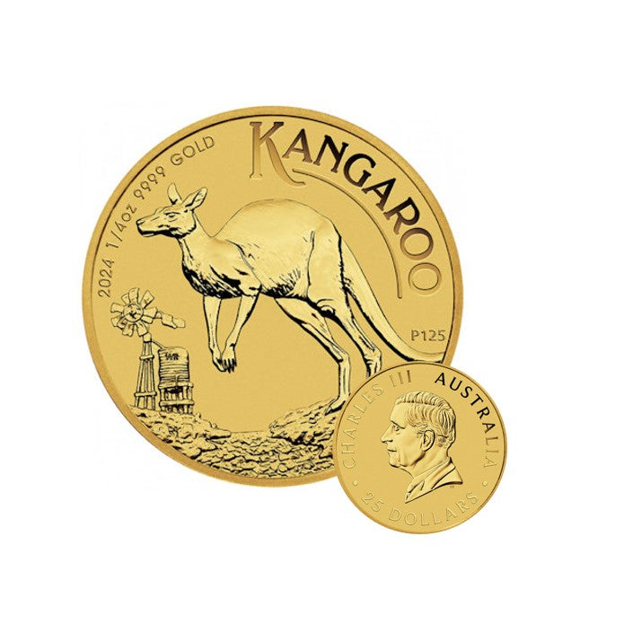 Australian Känguru 2024 Goldmünze 1/4 oz