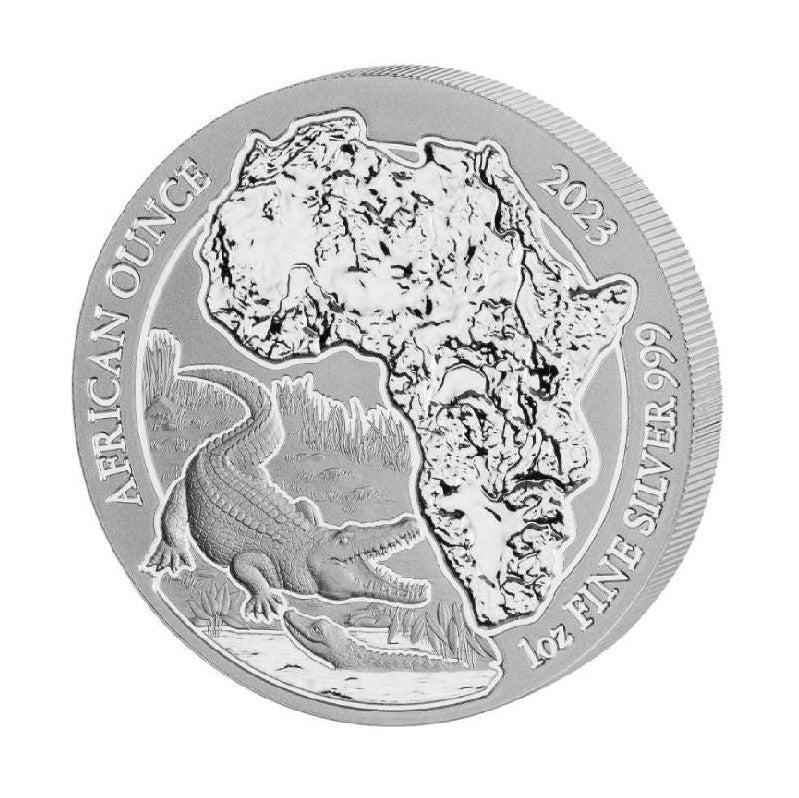 Ruanda 2023 - African Ounce - Nil Krokodil Ag999 1 Oz BU*
