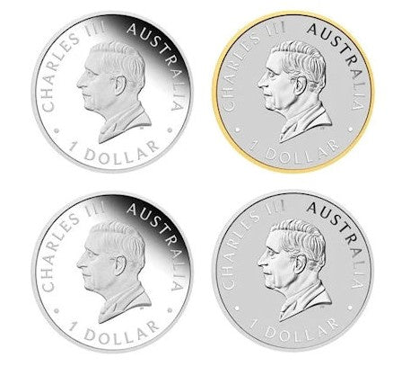 Australien 4 x 1 oz Silbermünze Set 125 Jahre Perth Mint 2024*