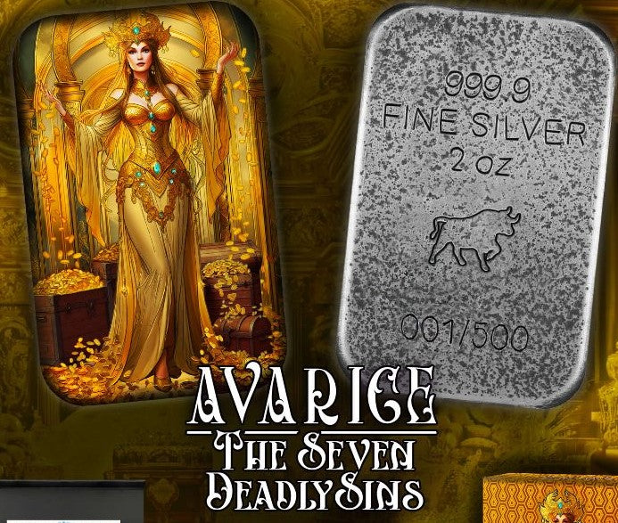 The Deadly Seven Sins - Avarice Silberbarren 2 oz Asturmint