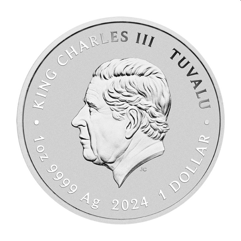 Teenage Mutant Ninja Turtles Silbermünze 1 oz Tuvalu 2024 BU Coin Card - 1 AU$ - Perth Mint Premium Anlagemünze*