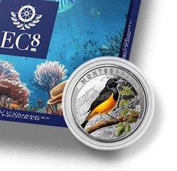 Eastern Caribbean 2023, Montserrat Color EC8, 1 Oz Silbermünze