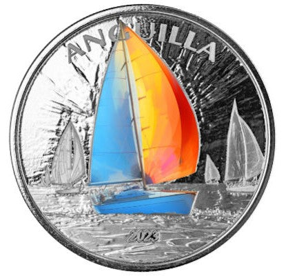 Eastern Caribbean 2023, Anguilla Color EC8, 1 Oz Silbermünze