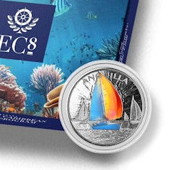 Eastern Caribbean 2023, Anguilla Color EC8, 1 Oz Silbermünze