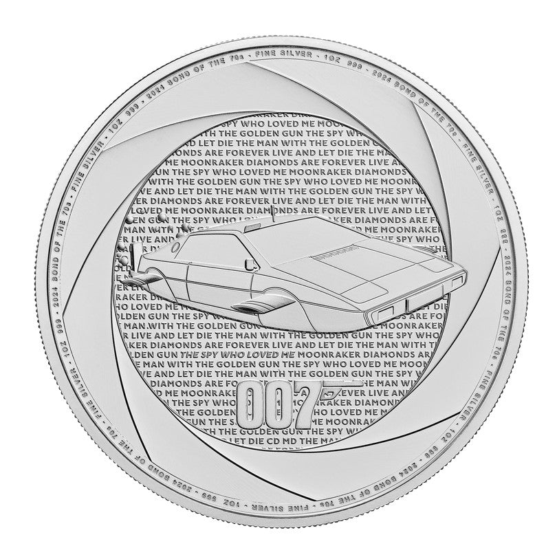 Great Britain 2024 - James Bond 70'S Ag999 1oz BU Royal Mint*