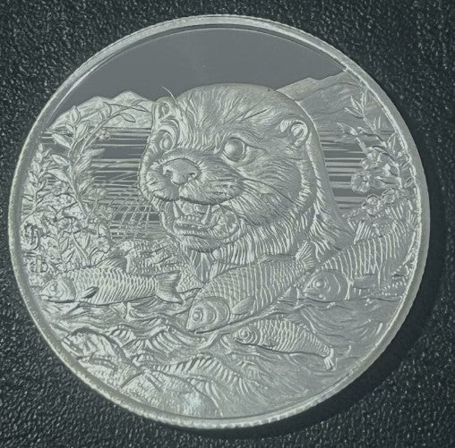Piscivore Serie 1oz Silbermünze 1. Ausgabe Otter 2024