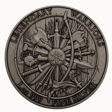 GERONIMO Legendary Warriors 1 Oz Silber Antik Finish koloriertl 2024