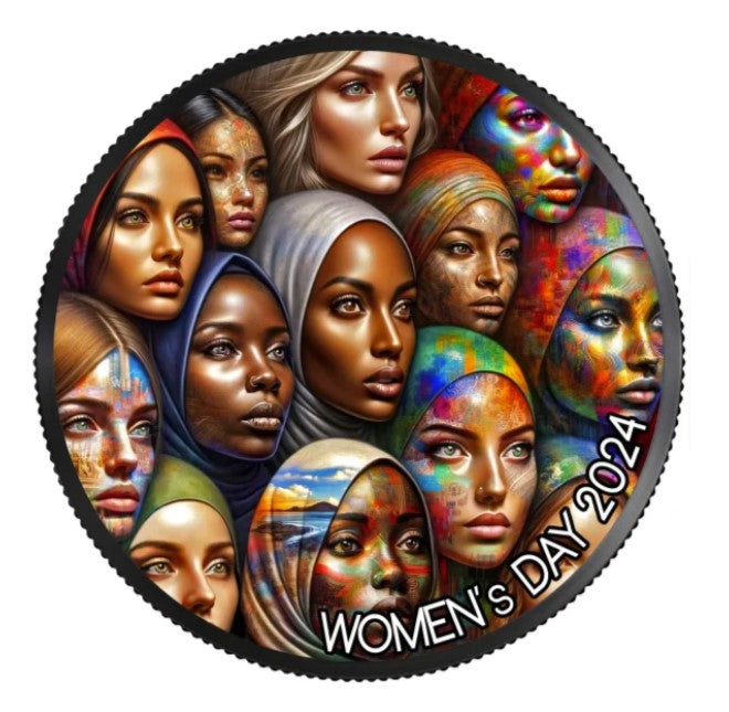 Kanada Women`s Day 08. März Geschenk Weltfrauentag Silbermünze 1 oz 2024