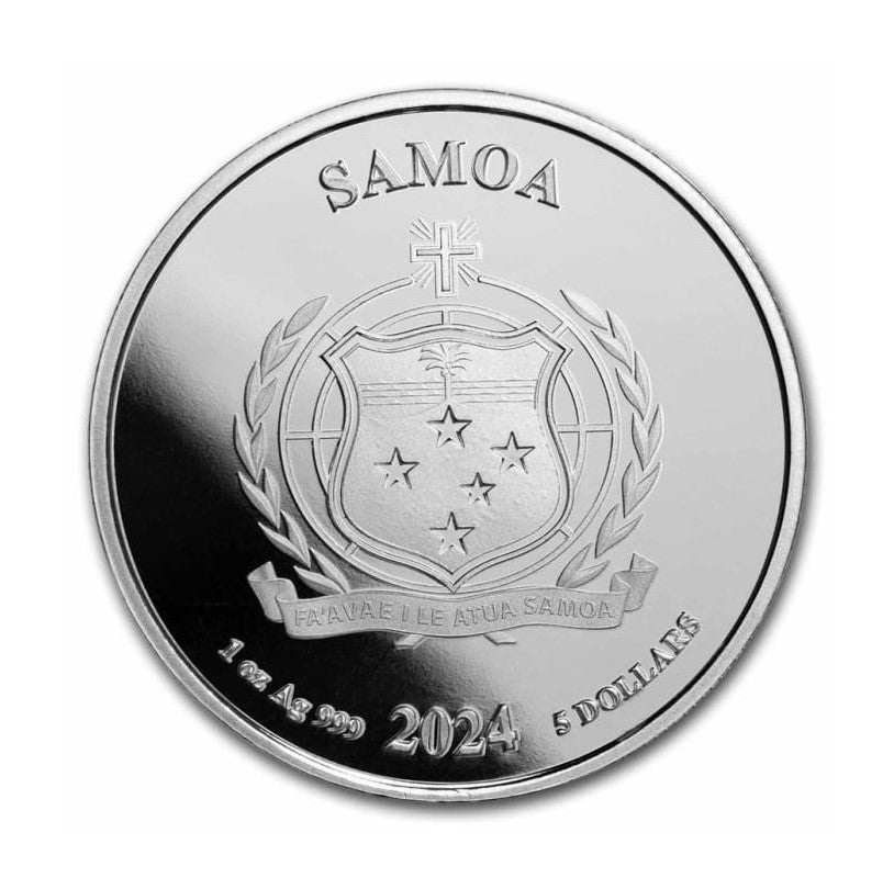 Samoa 2024- Joker Silbermünze 1 oz BU Color Farbe DC Comics