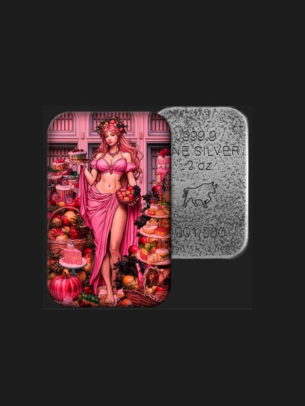 The Deadly Seven Sins Gluttony Silberbarren 2 oz
