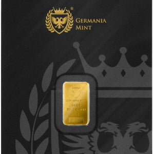 Goldbarren 1 Gramm Germania Mint im Safepack**