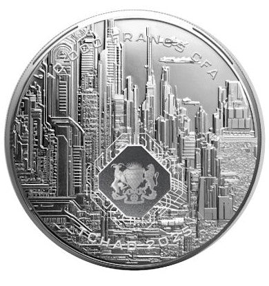 Tschad 5000 Francs Artificial Intelligence 2025 Silbermünze 1 oz