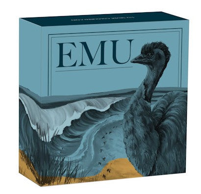 Australien Emu Farbe Silbermünze 1 oz 2025 Color OVP