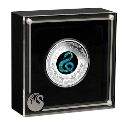 Australien 1 AUD Opal Serie Lunar Schlange 2025 1 Oz Silber