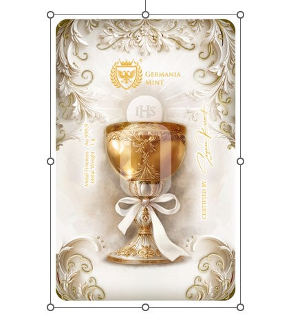 Goldbarren 1 Gramm Germania Mint Erste Heilige Kommunion im Safepack **