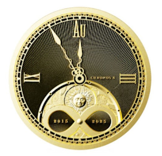Niue - 10 NZD Chronos 2025 - 1/10 Oz Gold