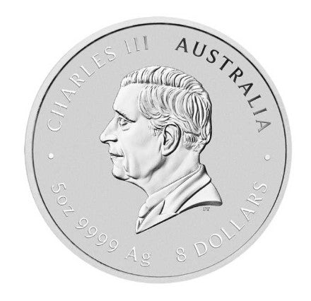 Lunar 3 Silbermünze 5 oz Pferd Horse 2026 - Australien Perth Mint
