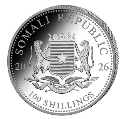 Somalia Elefant 2026 Silbermünze 1 oz