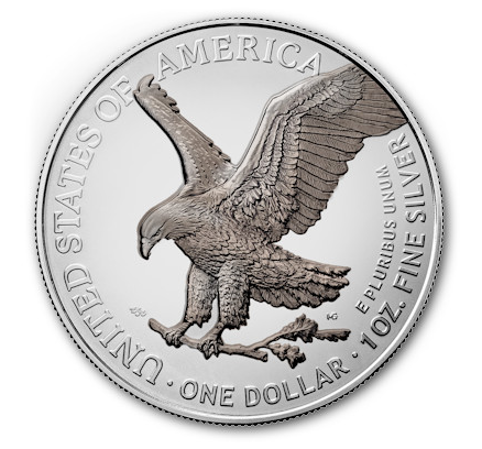 USA - 1 USD Silver Eagle: Bär 2025 - 1 Oz Silber Color