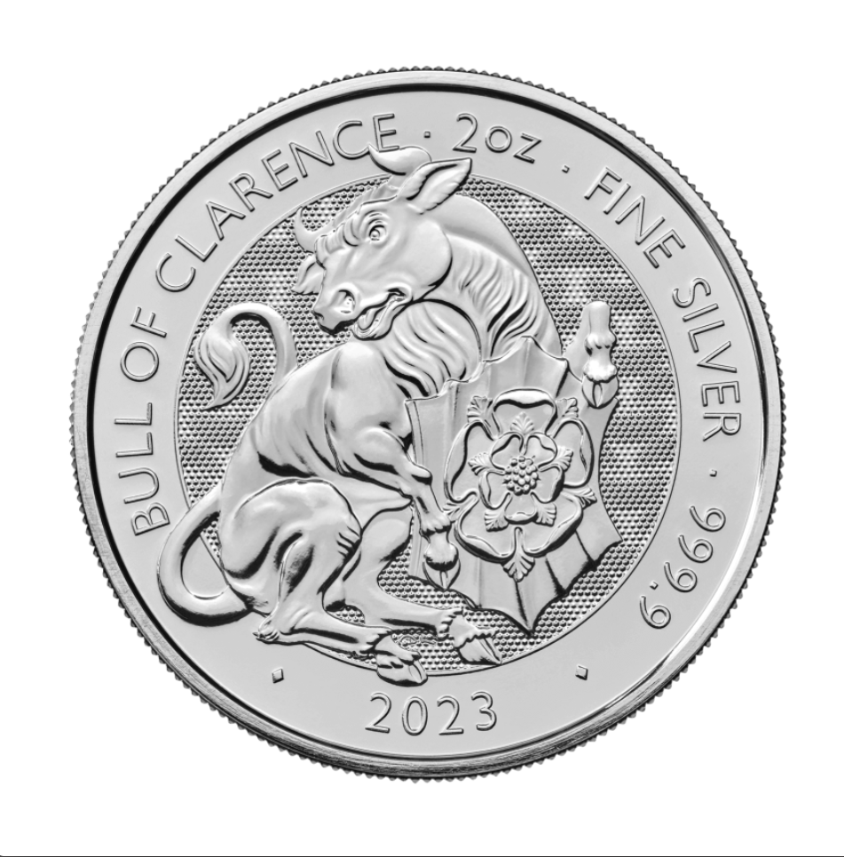 Royal Tudor Beasts Bull of Clarence 2023 - Silbermünze 2 oz*