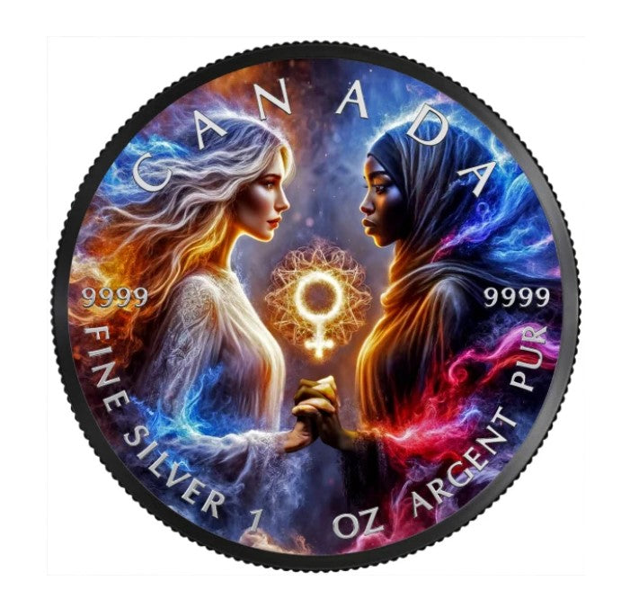 Kanada Women`s Day 08. März Geschenk Weltfrauentag Silbermünze 1 oz 2024