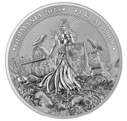 Germania Mint Silber 1 kg 2025 999 Silber Feinsilber