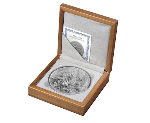 Germania Mint Silber 1 kg 2025 999 Silber Feinsilber 80 Mark mit Zertifikat und Holzbox