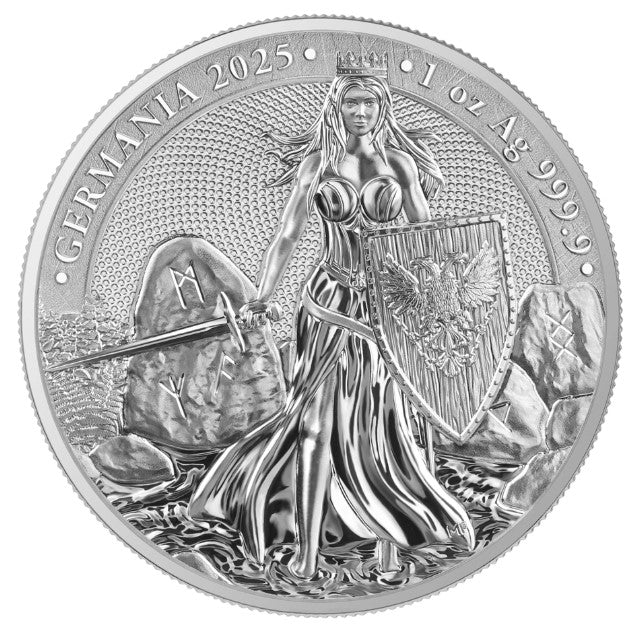 Germania Mint Silber 1 oz 2025 999 Silber Feinsilber mit Zertifikat