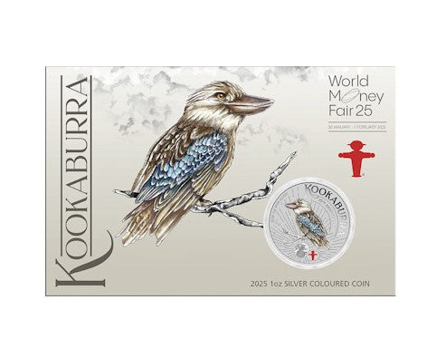 Australien - 1 AUD WMF Kookaburra 2025 - 1 Oz Silber Color mit Privy Mark