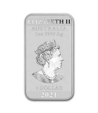 Silbermünze 1 oz Rectangular Dragon 2021 inkl. Kapsel*